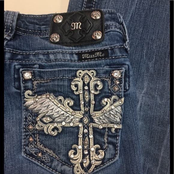Miss Me Other - (#10) MISS ME GIRLS JEANS BOOTCUT BLING 💎SZ 14